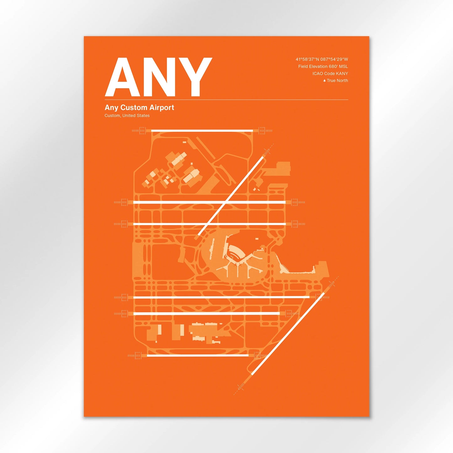 ANY | Custom - Sunset Orange - 18×24" - No Frame