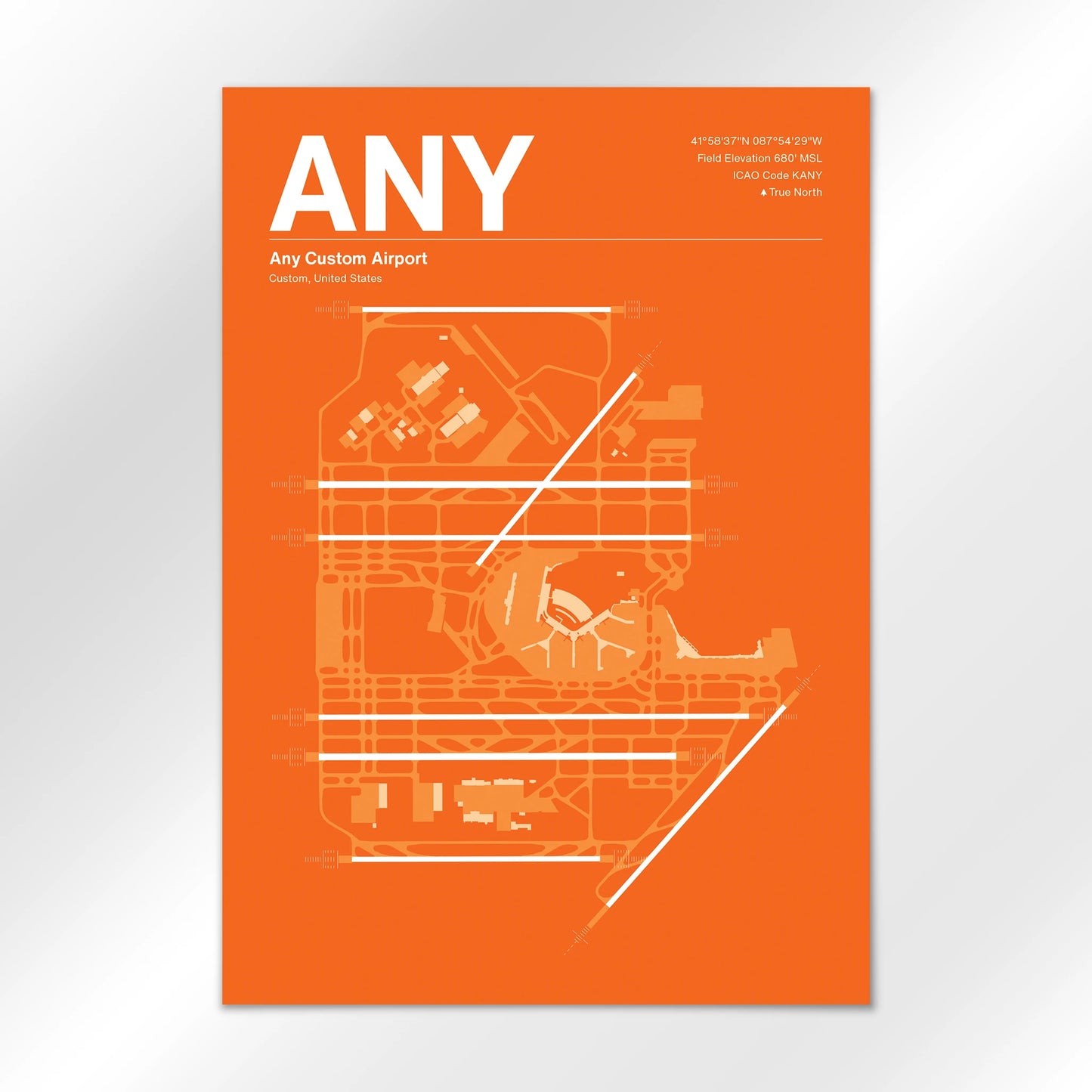 ANY | Custom - Sunset Orange - A1 - No Frame