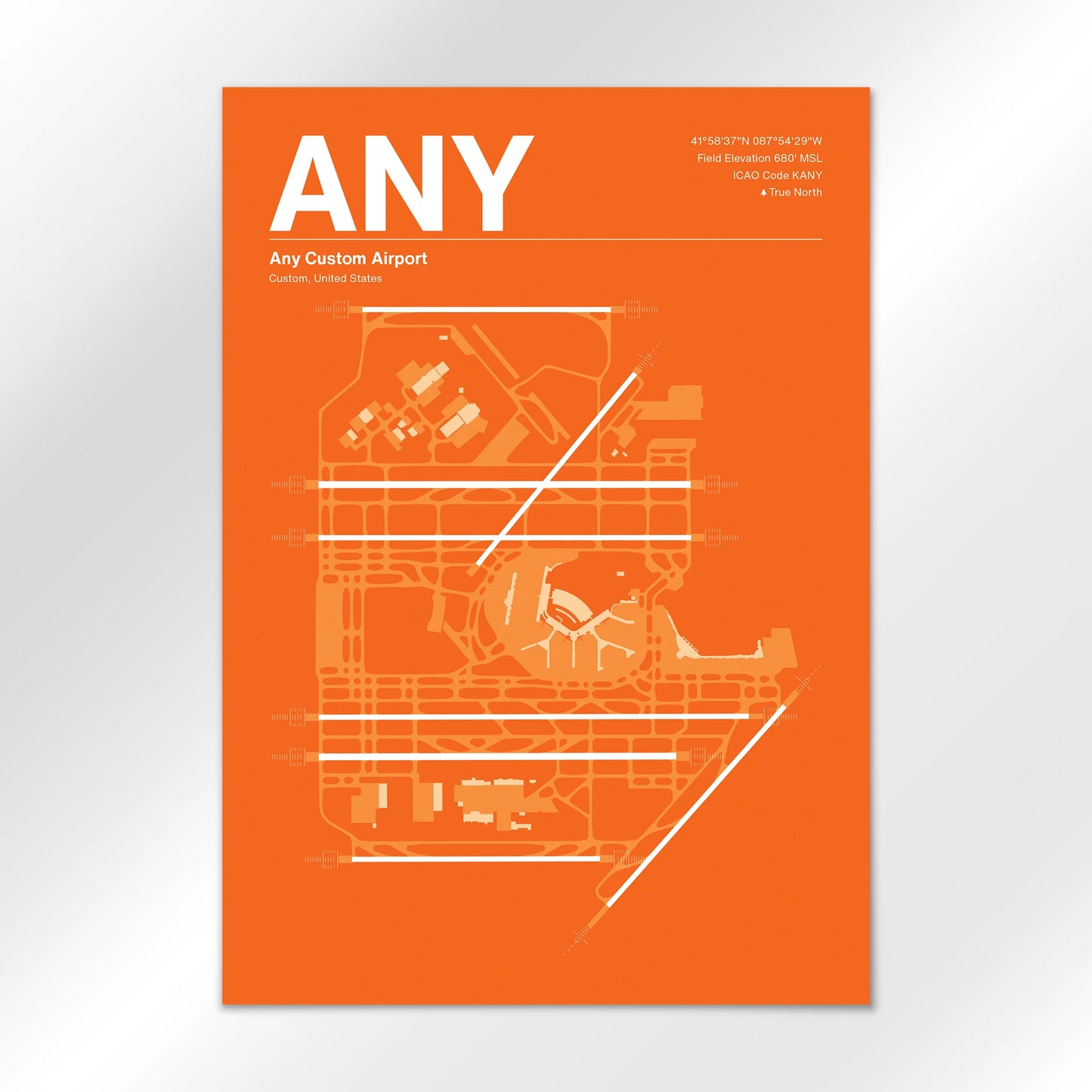 ANY | Custom - Sunset Orange - A2 - No Frame