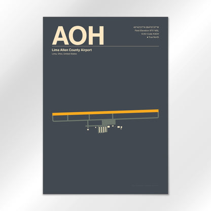 AOH Airport Diagram