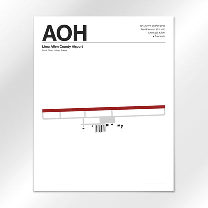 AOH Airport Diagram