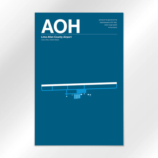 AOH | Lima - Skyline Blue - 12×18" - No Frame