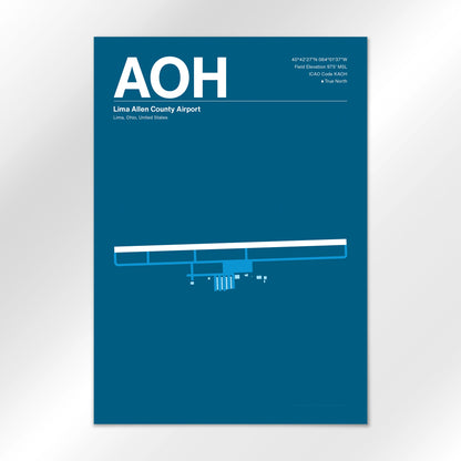 AOH Airport Diagram