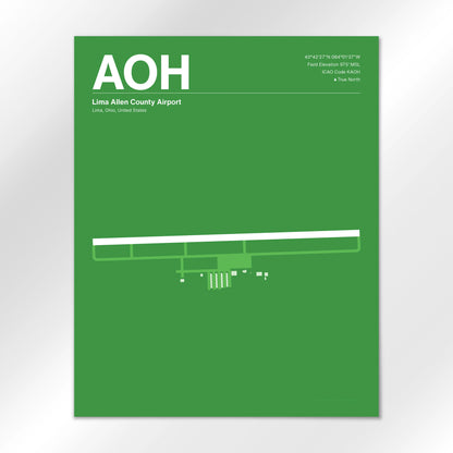 AOH Airport Diagram