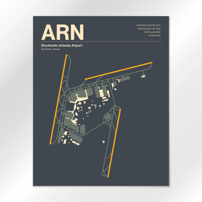 ARN | Stockholm - Mid - Century Slate - 16×20" - No Frame