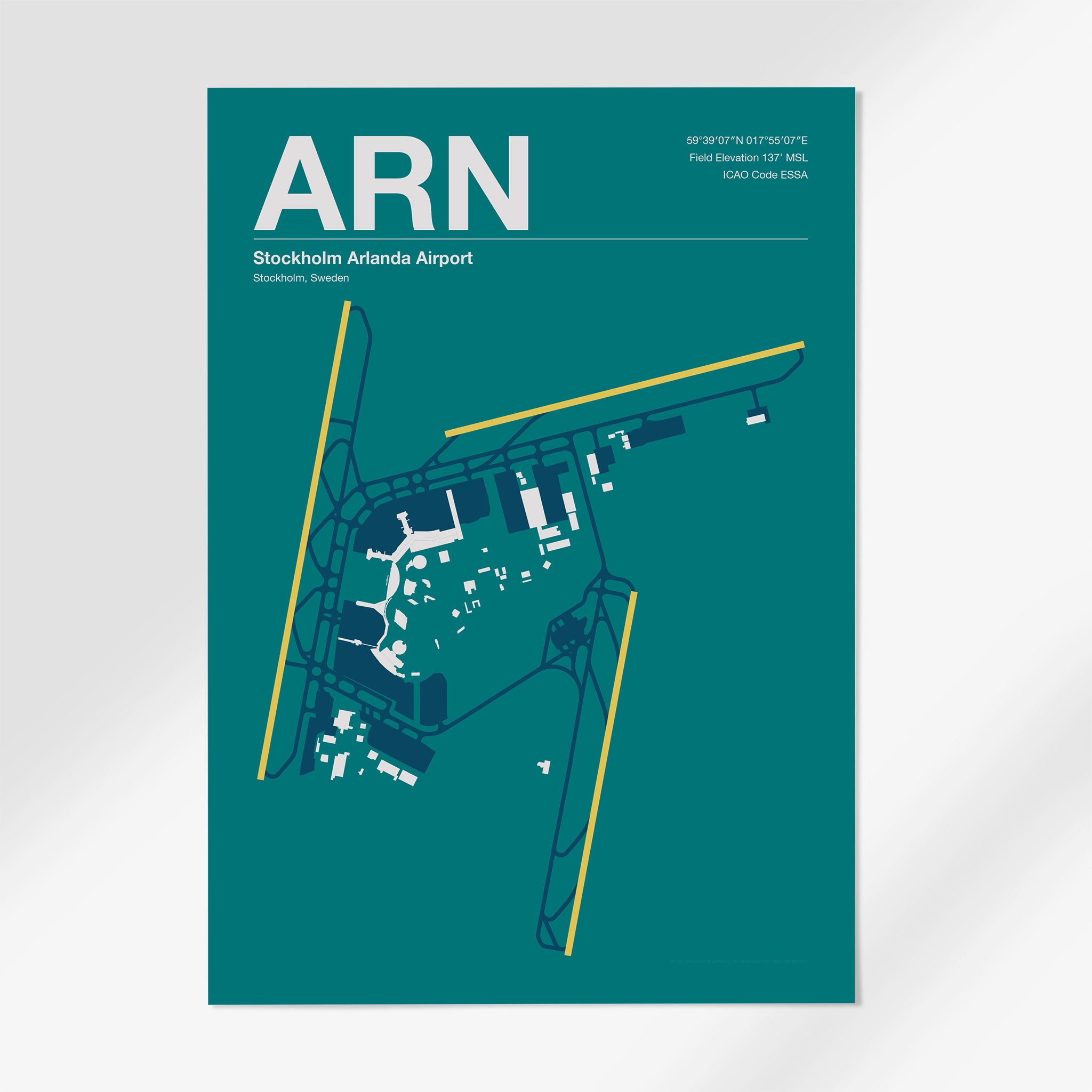 ARN | Stockholm - 12×18" - Mid - Century Moss - No Frame