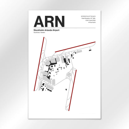 ARN | Stockholm - Mid - Century Modern - 12×18" - No Frame