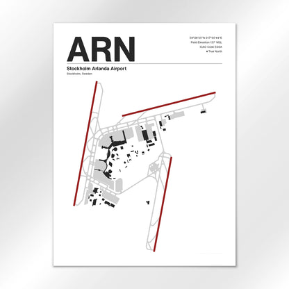 ARN | Stockholm - Mid - Century Modern - 18×24" - No Frame