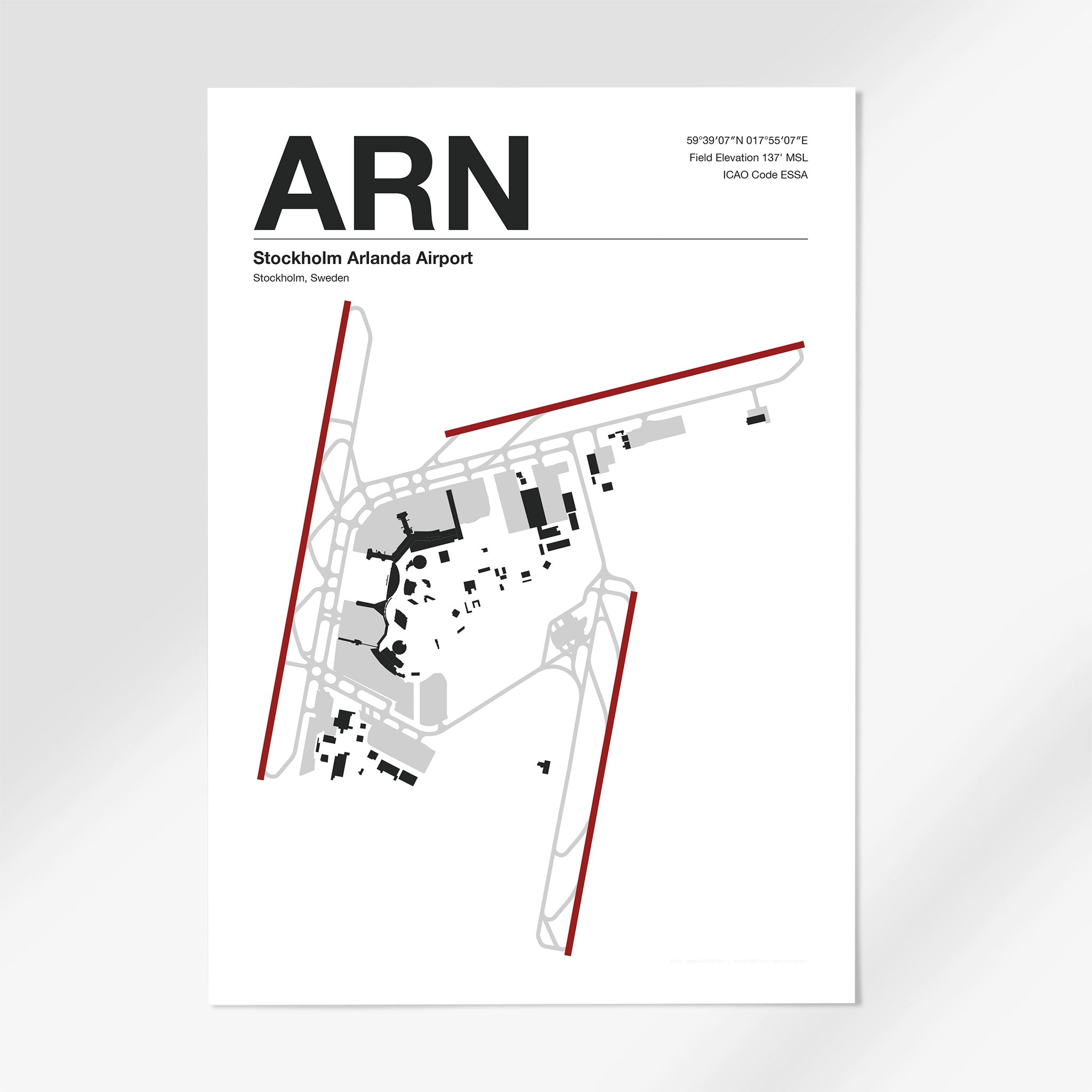 ARN | Stockholm - 12×18" - Mid - Century Modern - No Frame