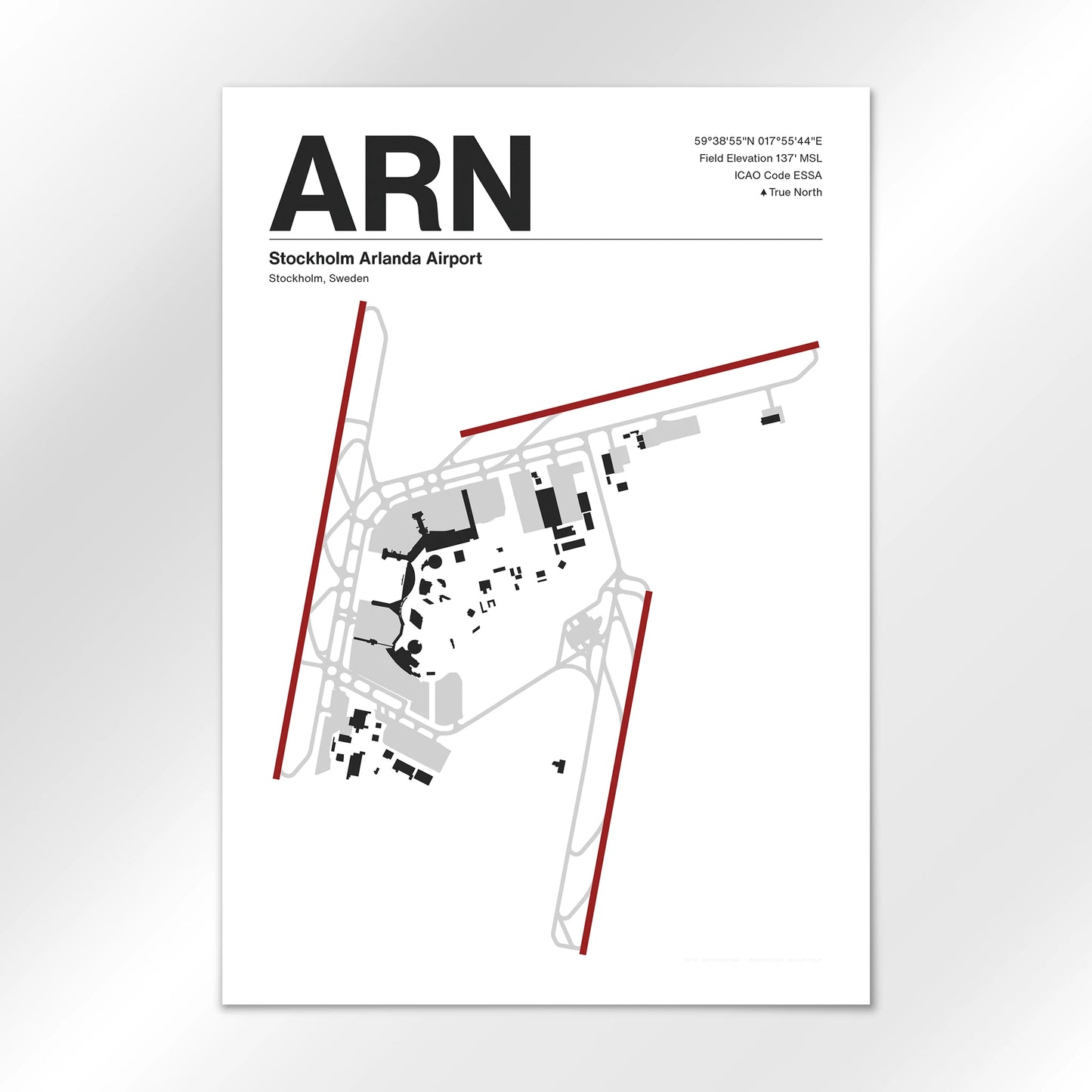 ARN | Stockholm - Mid - Century Modern - A2 - No Frame
