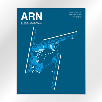 ARN | Stockholm - Skyline Blue - 16×20" - No Frame