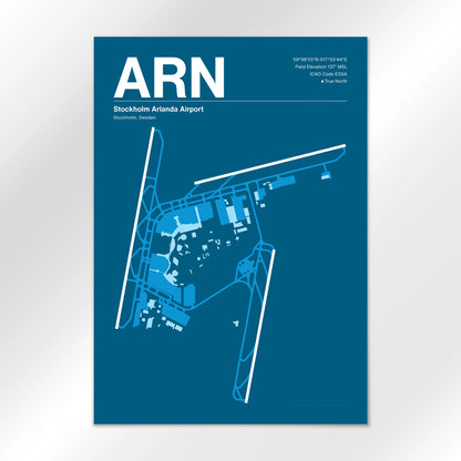 ARN | Stockholm - Skyline Blue - A2 - No Frame