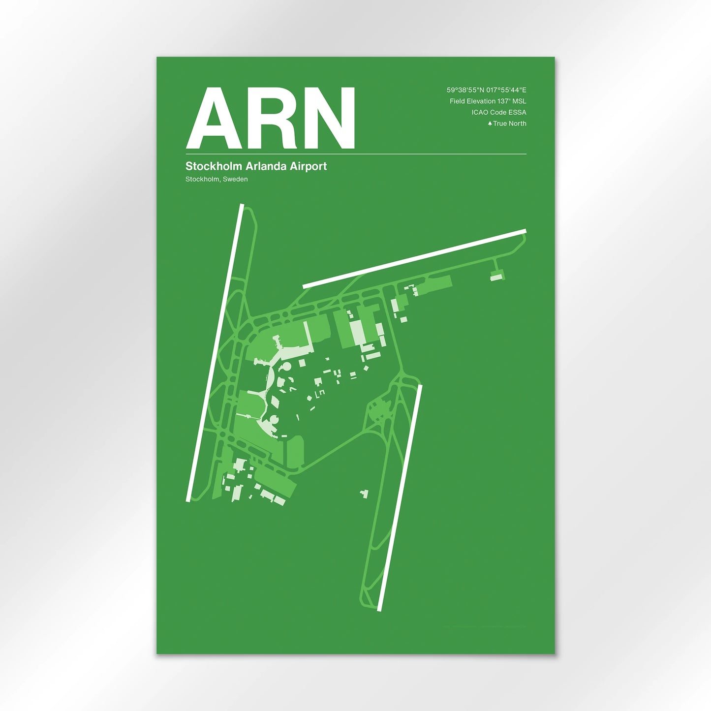 ARN | Stockholm - Overland Green - 12×18" - No Frame