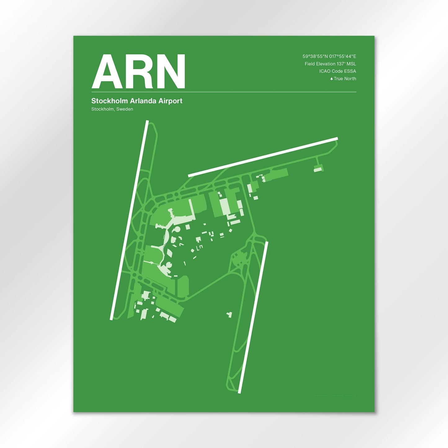 ARN | Stockholm - Overland Green - 16×20" - No Frame