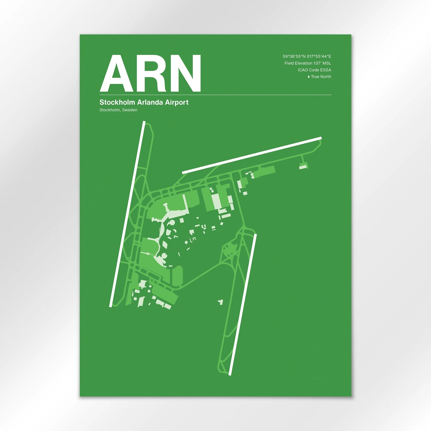 ARN | Stockholm - Overland Green - 18×24" - No Frame