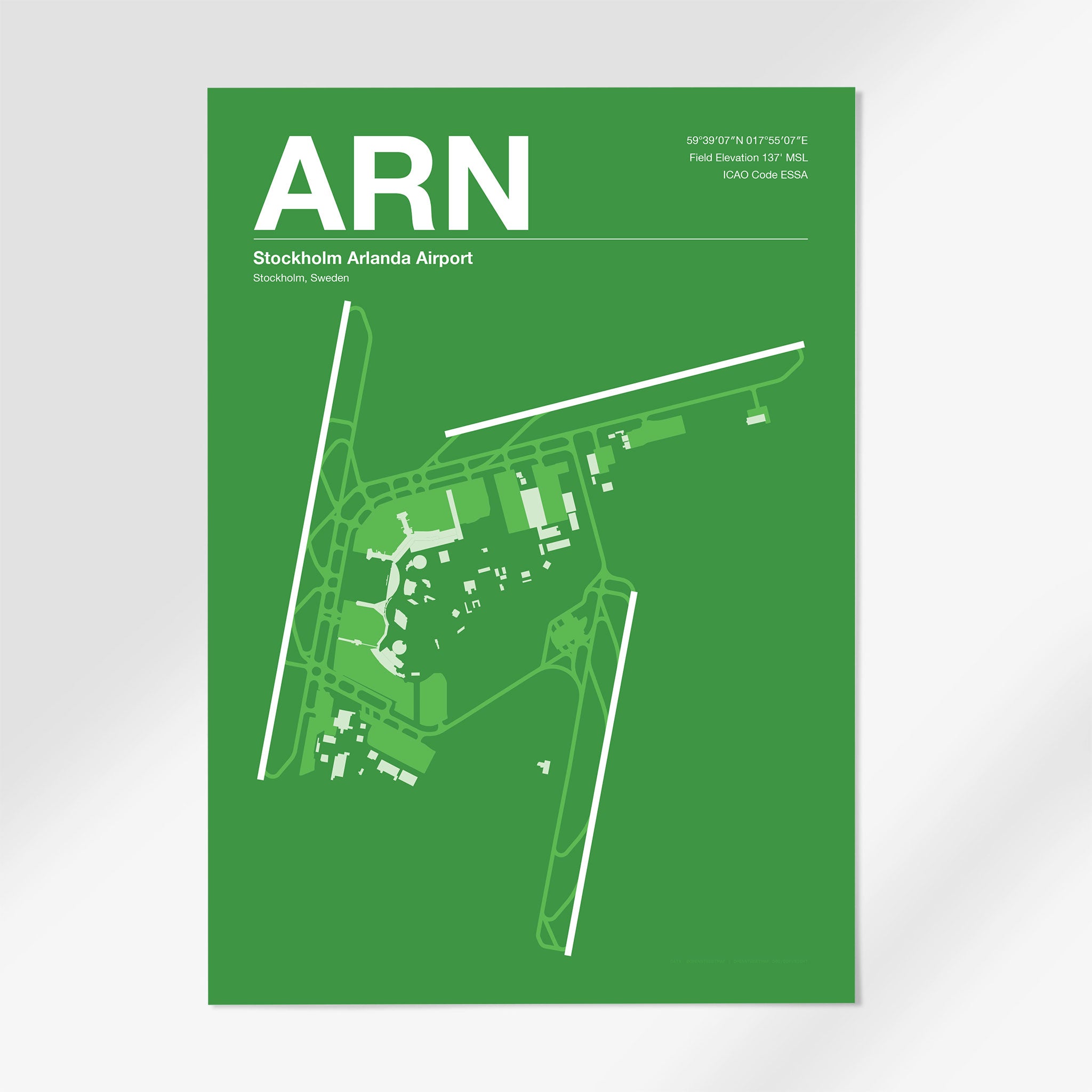 ARN | Stockholm - 12×18" - Overland Green - No Frame