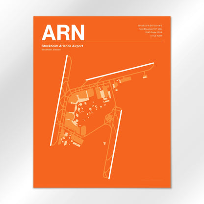 ARN | Stockholm - Sunset Orange - 16×20" - No Frame