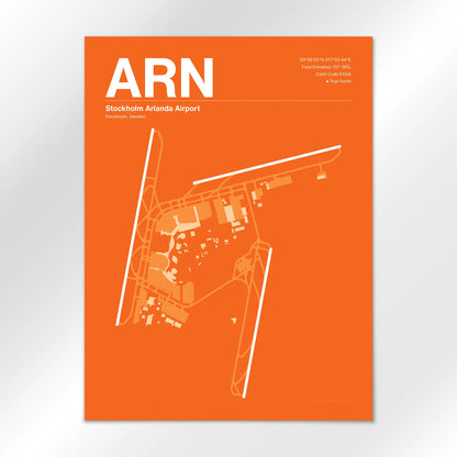 ARN | Stockholm - Sunset Orange - 18×24" - No Frame