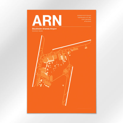ARN | Stockholm - Sunset Orange - 24×36" - No Frame