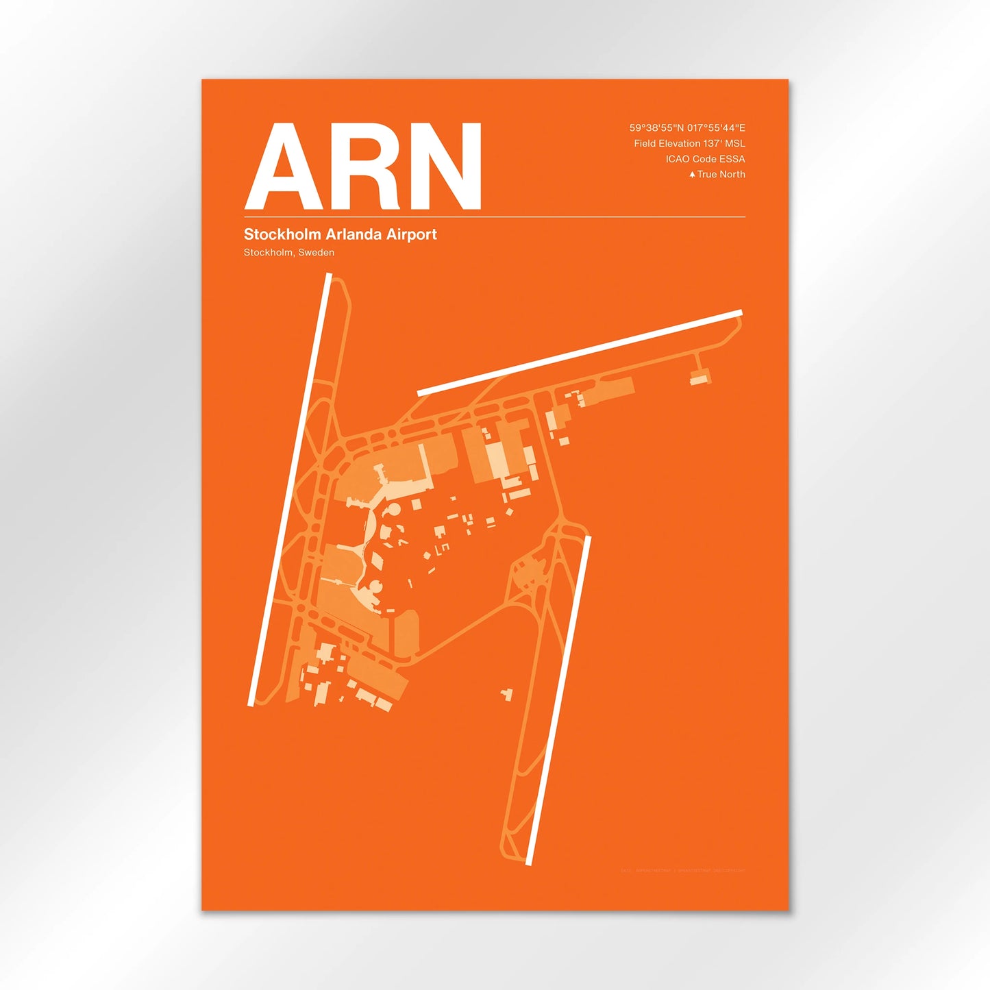 ARN | Stockholm - Sunset Orange - A1 - No Frame