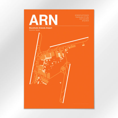 ARN | Stockholm - Sunset Orange - A2 - No Frame