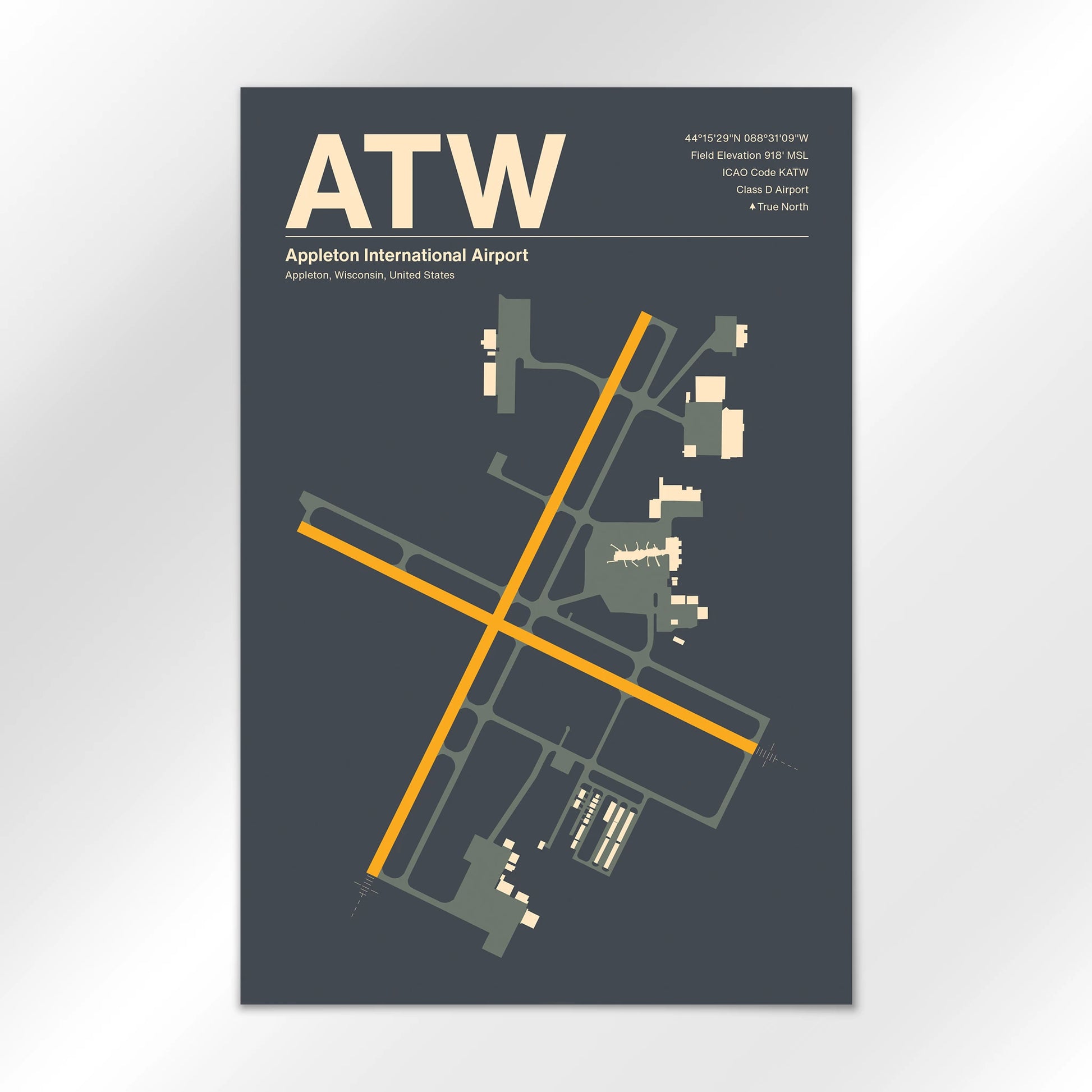 ATW Airport Diagram