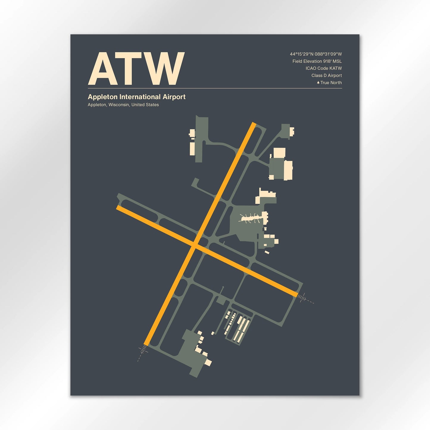 ATW Airport Diagram