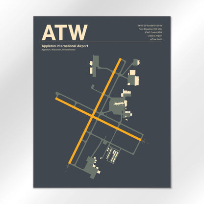 ATW Airport Diagram