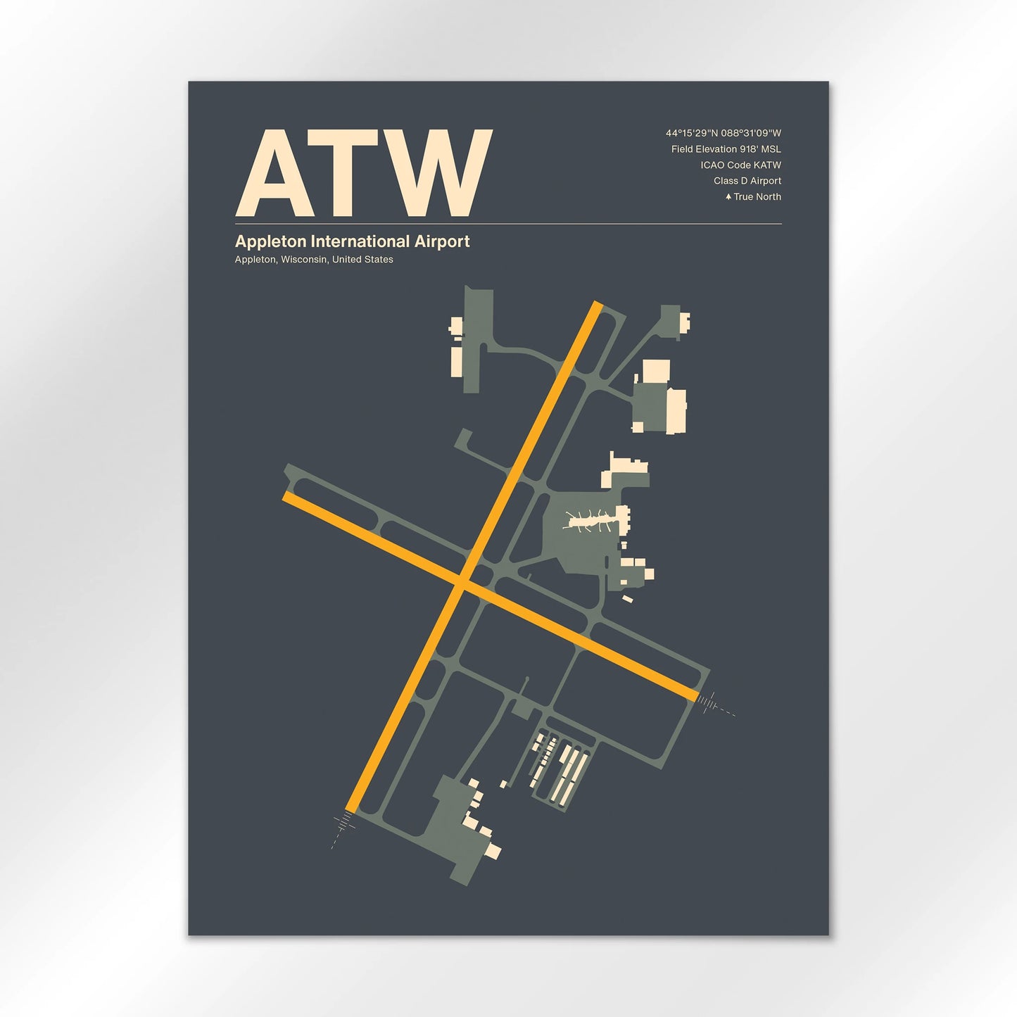 ATW Airport Diagram