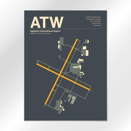 ATW Airport Diagram