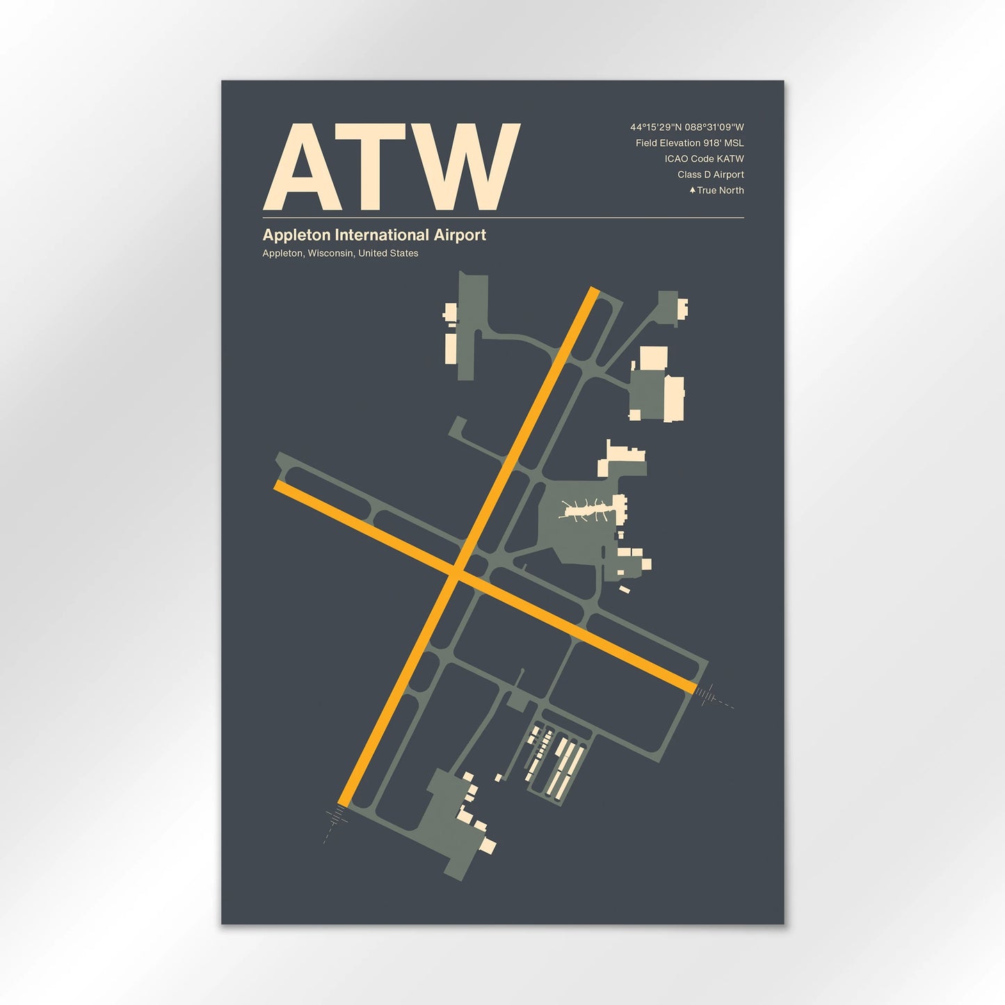 ATW Airport Diagram