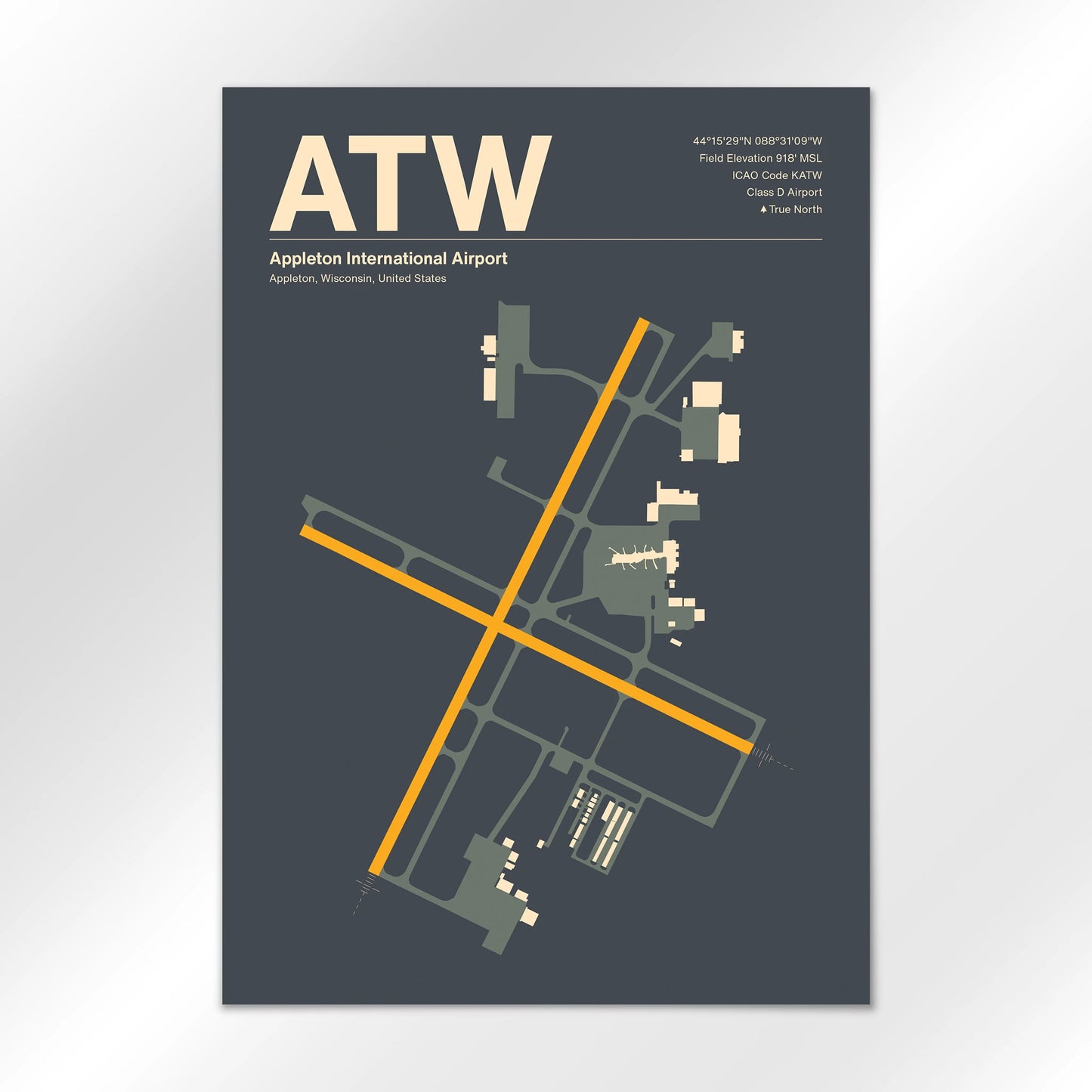 ATW Airport Diagram