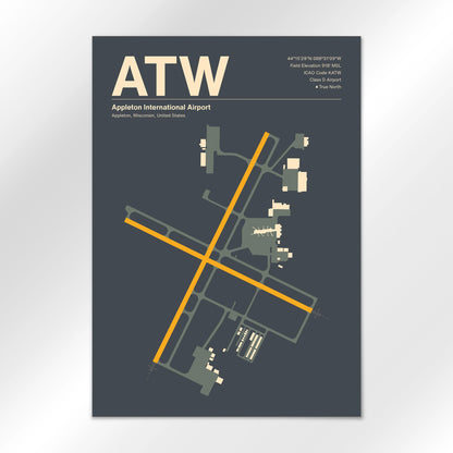 ATW Airport Diagram