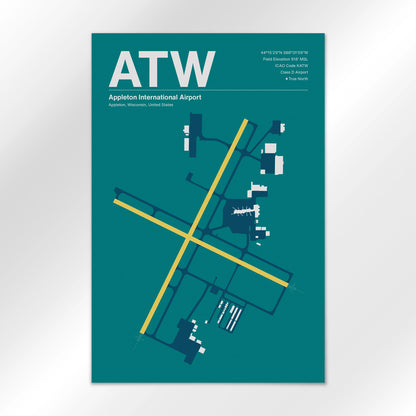 ATW Airport Diagram
