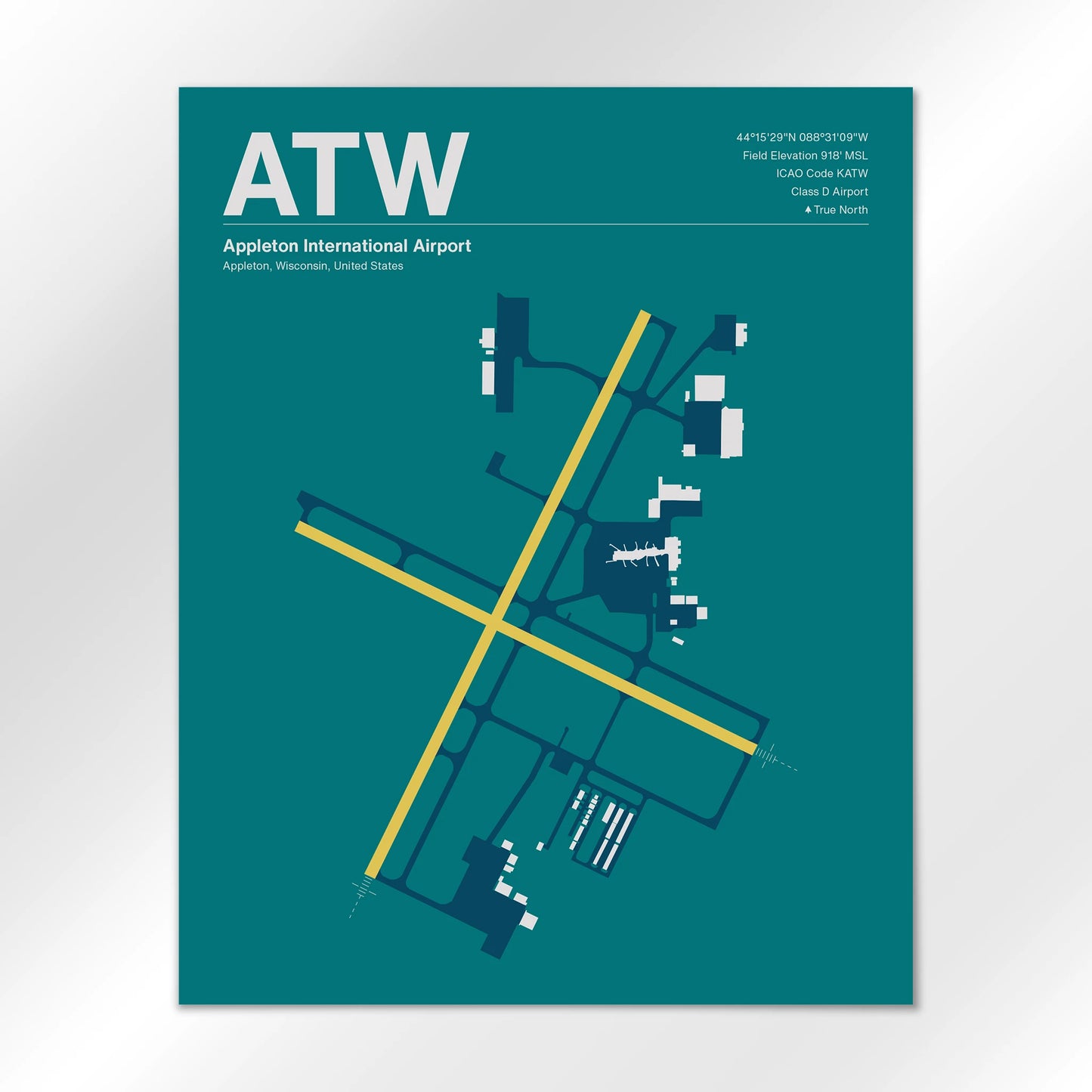 ATW Airport Diagram