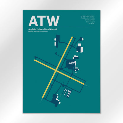 ATW Airport Diagram