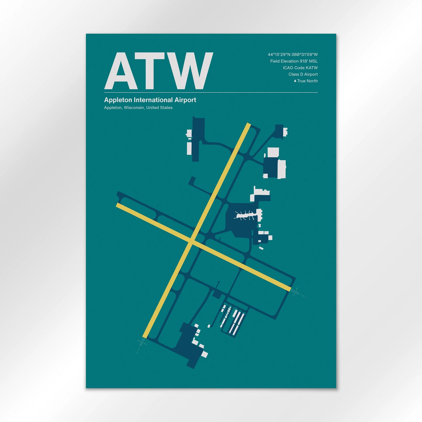 ATW Airport Diagram