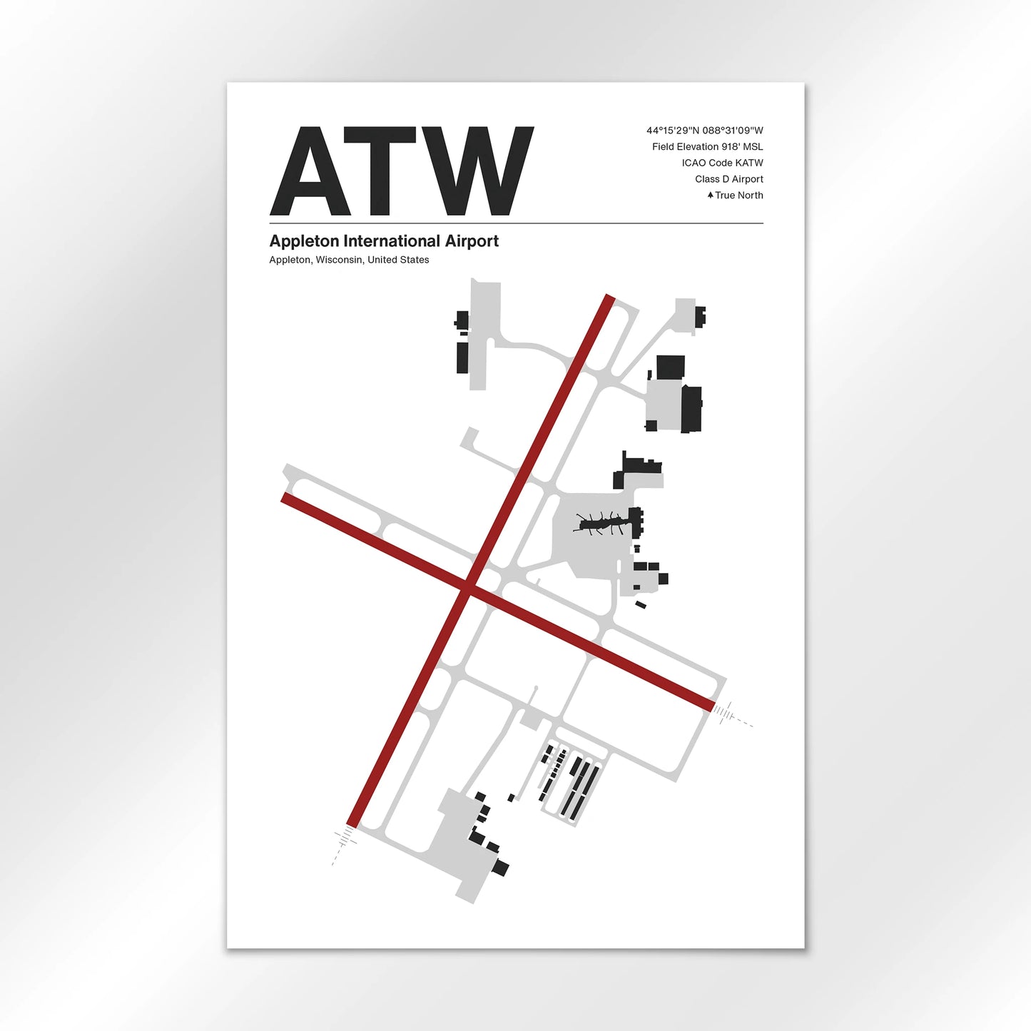 ATW Airport Diagram