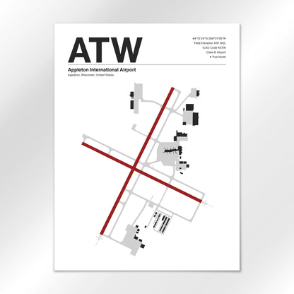 ATW Airport Diagram
