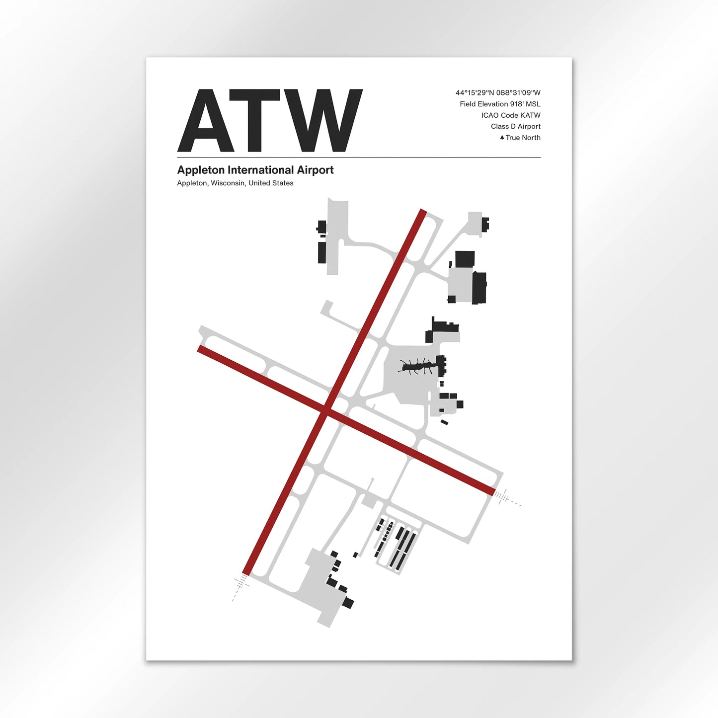 ATW Airport Diagram