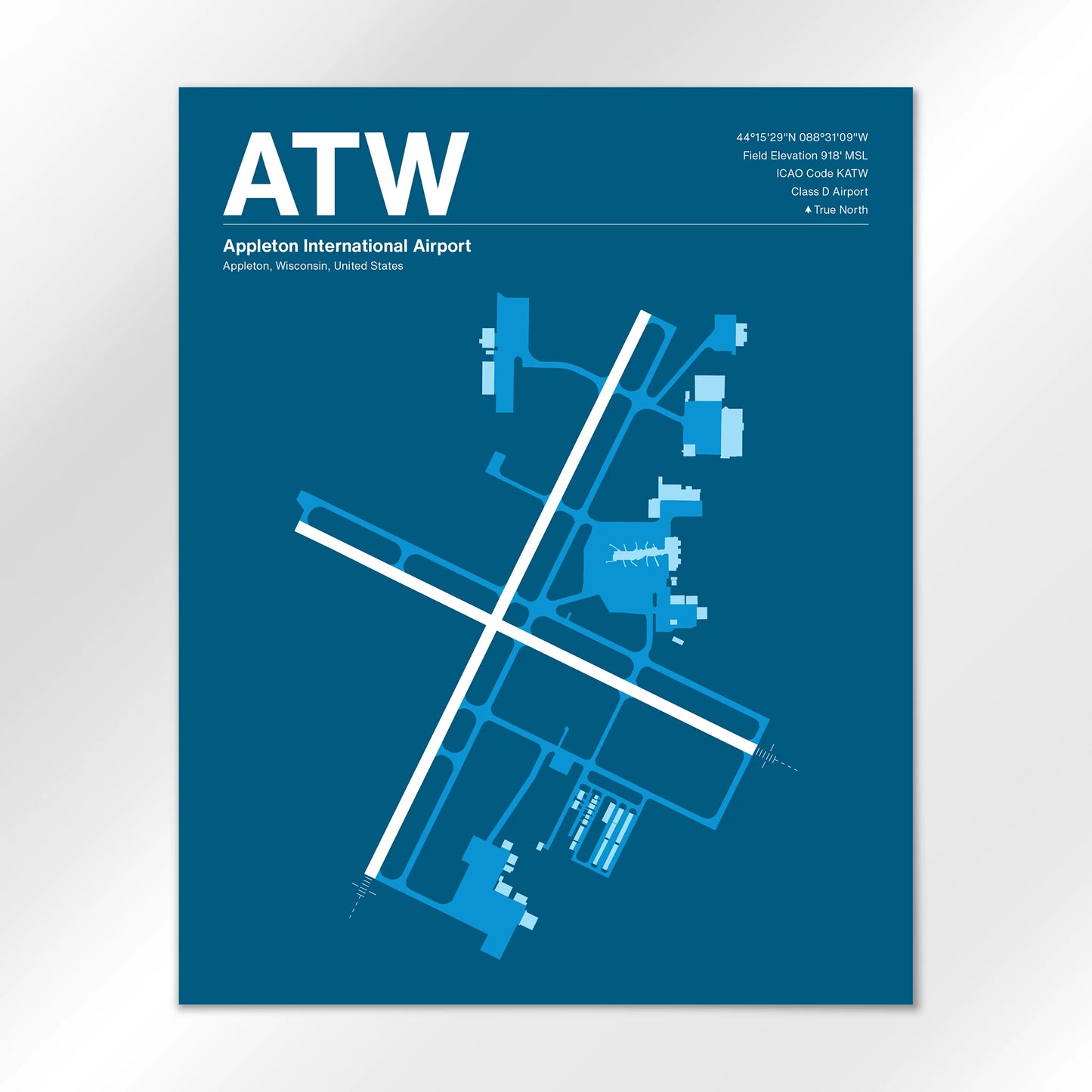 ATW Airport Diagram