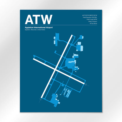 ATW Airport Diagram