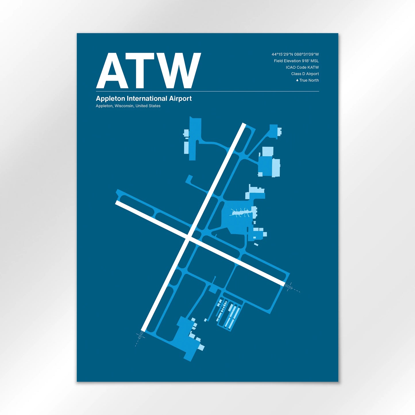ATW Airport Diagram
