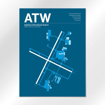 ATW Airport Diagram