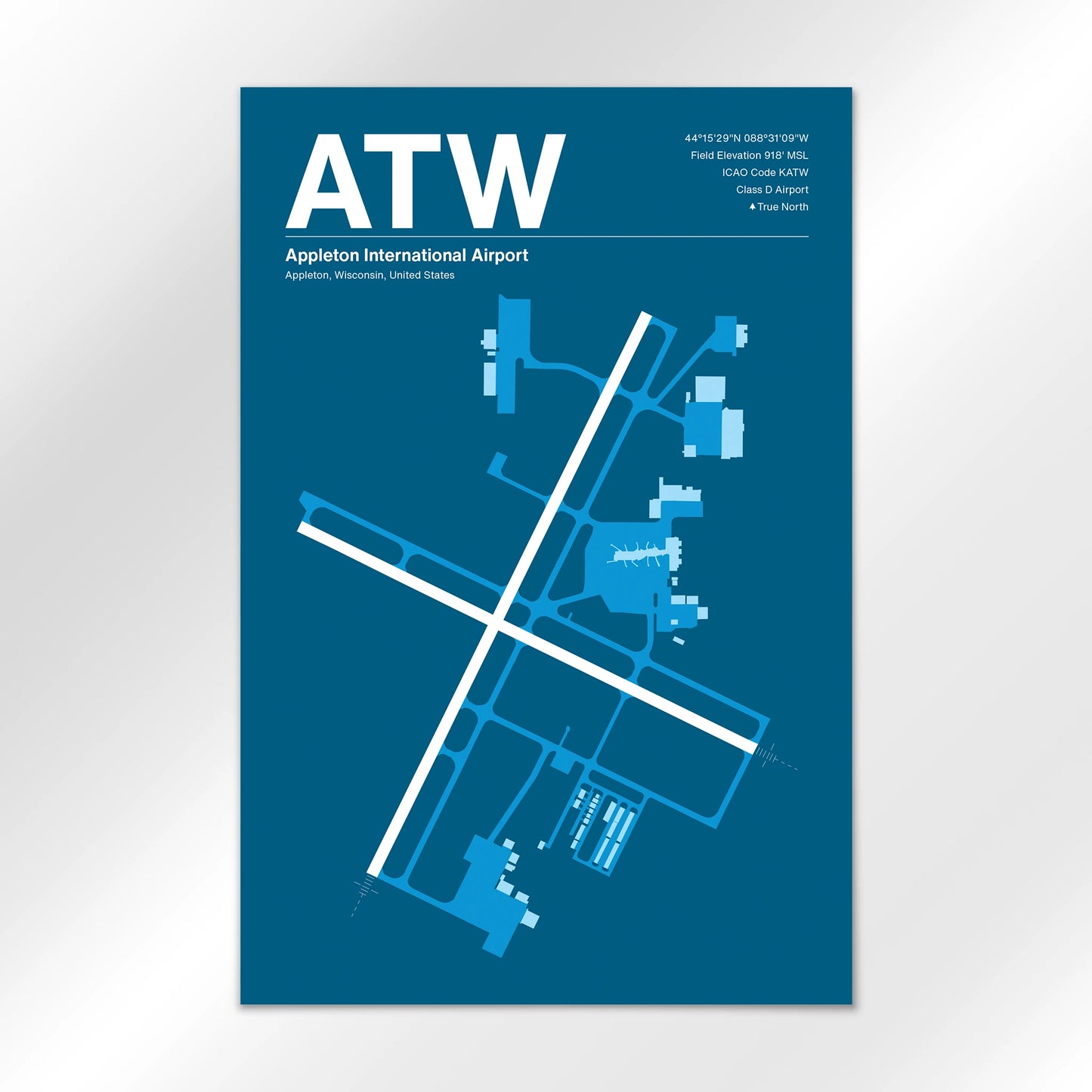 ATW Airport Diagram