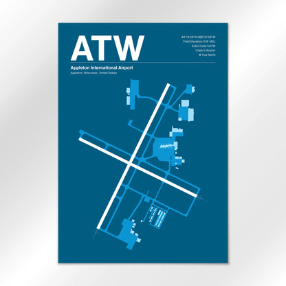 ATW Airport Diagram
