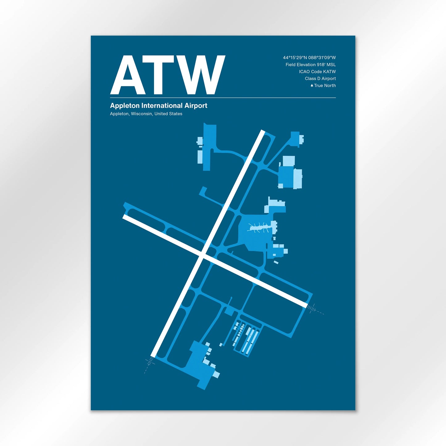 ATW Airport Diagram