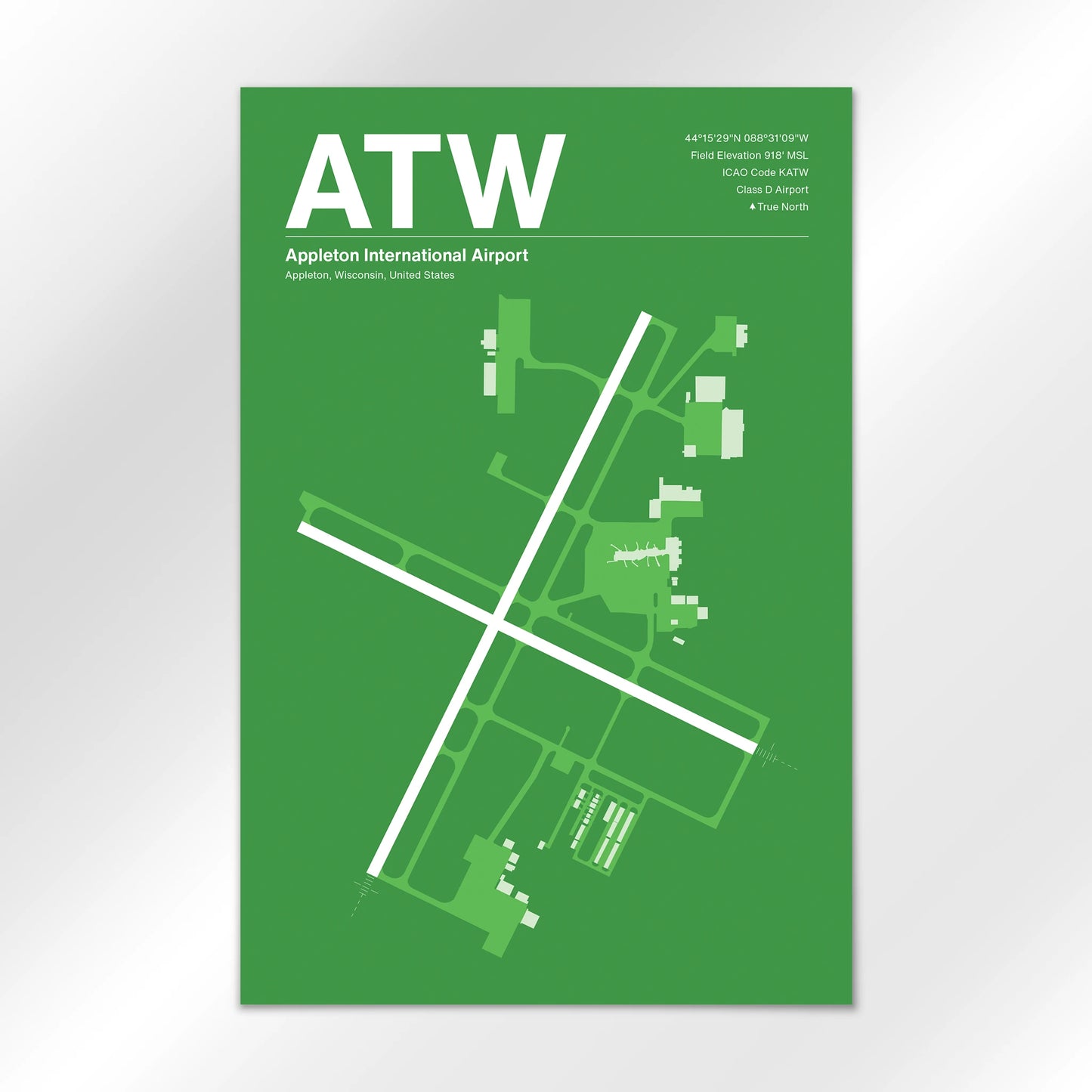 ATW Airport Diagram