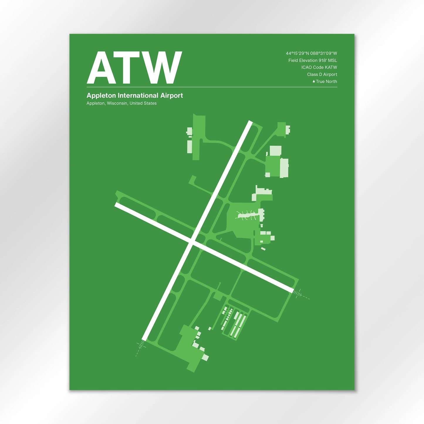 ATW Airport Diagram