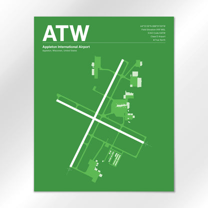 ATW Airport Diagram